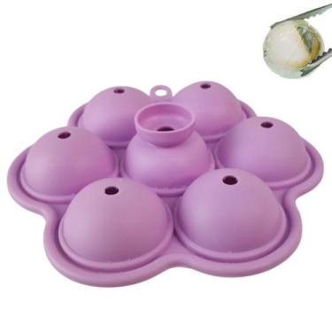 Imagem de Forma de Gelo Bandeja de Silicone Flexivel Drink Bebida Cha Gelado Eve