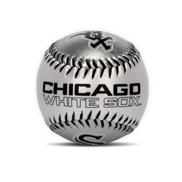Imagem de Franklin Sports MLB Chicago White Sox Team Baseball – Bolas de beisebol macias com logotipo da equipe MLB – Brinquedo de beisebol para crianças – Ótima decoração para mesas e escritório