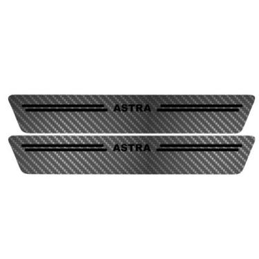 Imagem de Kit Soleira Protetora Porta Premium Black Carbono Astra 2PT - Jhow Ade