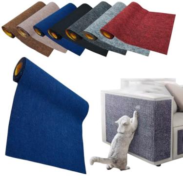 Imagem de Arranhador Carpete Adesivo Protetor Sofá Cama Premium (Azul, 50cm x 1 Metro)