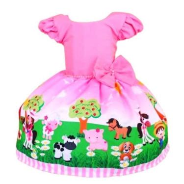 Imagem de Vestido Temático Fazendinha Pérola - NALU_KIDS, 4, Rosa