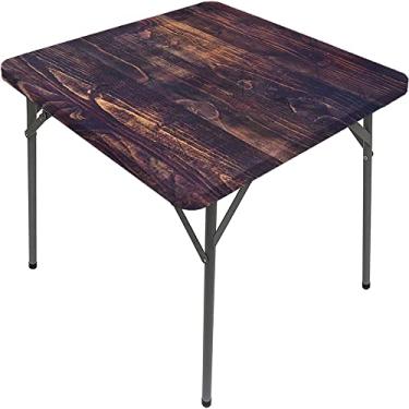 Imagem de Toalha de mesa oval de prancha de madeira, estampa de textura de prancha de madeira, uso em festivais de pátio interno e externo, serve para mesa de 122 x 172 cm