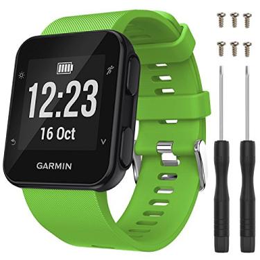 Imagem de Pulseira para Garmin Forerunner 35, pulseira de silicone macio de substituição para smartwatch Garmin Forerunner 30 (sem rastreador)