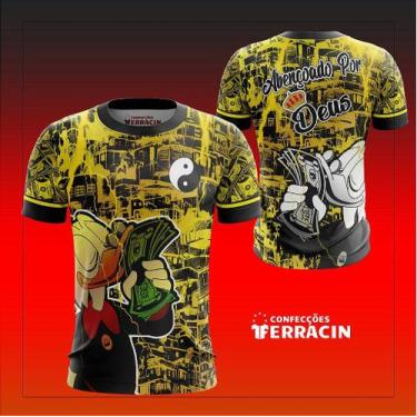 Imagem de Camisa de Favela Quebrada Tio Patinhas Cifrão Amarela Dry UV - Ferraci