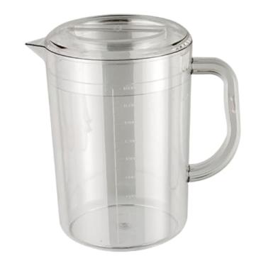 Imagem de ＫＬＫＣＭＳ Jarra de água com tampa de chaleira fria de chaleira fria jarro portátil da jarra portátil para lemonada refrigerador de chá de gelo, 1800ml