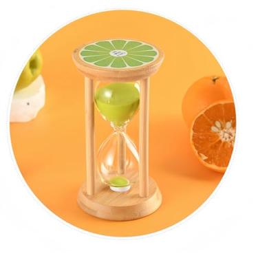 Imagem de Temporizador de Areia de Bambu Colorido Ampulheta de Madeira Sandglass Reloj de Arena Mini Relógio de Areia de 30 Min para Jogos de Escova de Dentes Sala de Aula Casa Escritório Cozinha (Verde, 30 Min