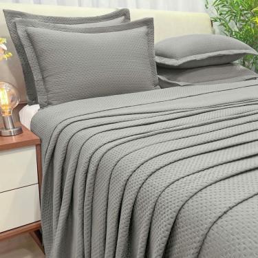 Imagem de Cobreleito Queen Size 200 Fios Seline Bordado Super Elegante