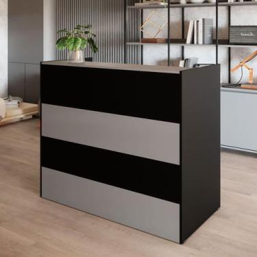 Imagem de Balcão Atendimento Recepção Consultório 120 cm x 110 cm F5 - F5 Office
