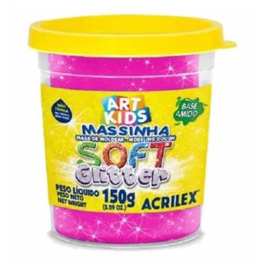 Imagem de Massinha para Modelar Soft com Glitter - 150g - Acrilex - MARAVILHA