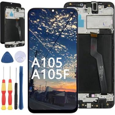 Imagem de Yuxyiony Nova tela de substituição para Samsung Galaxy A10 A105 A105F 2019 SM-A105F A105FN tela de reparo de tela LCD e acessórios de ferramentas de substituição.