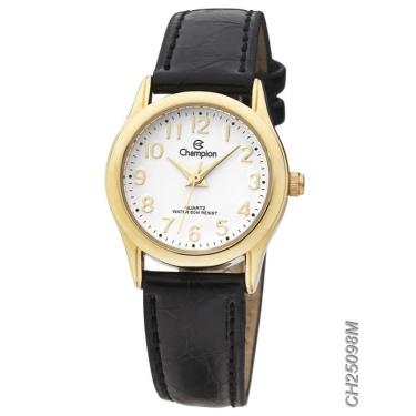 Imagem de Relógio CHAMPION feminino couro CH25098M