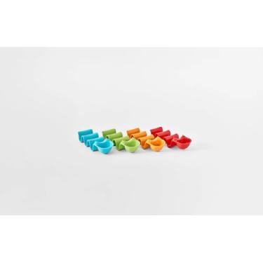 Imagem de Prepara Conjunto de 4 suportes de taco Tacopillar – Suporte divertido de 3 tacos com reservatório de molho, design peculiar de lagarta, livre de BPA, lavável na lava-louças – Perfeito para crianças e