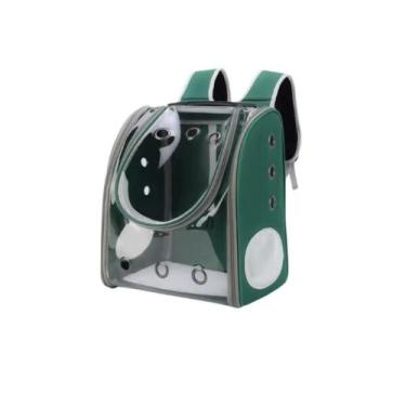 Imagem de Mochila Transporte Viagem Pet Cães Gatos Visão Ampla Abertura em Cima 