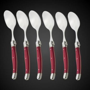 Imagem de Jogo 6 Colheres Inox Laguiole Luxo Design Clássico Francês - La Tour, 