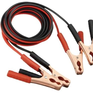 Imagem de Cabo Auxiliar de Partida Automotivo, Vermelho e Preto, 500 Amperes, Garras de Cobre, para Bateria de Carro