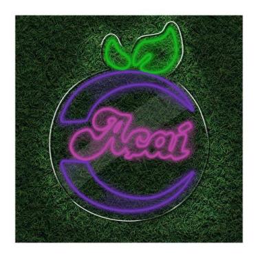 Imagem de Painel Neon Led Açaí Letreiro Personalizado Decoração - Bloom