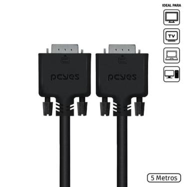 Imagem de Cabo De Vídeo Vga 15 Pinos Macho Para Vga 15 Pinos Macho 28awg Puro Co