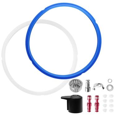 Imagem de Kyuionty 18 peças de reposição para Instant Pot Duo 5, 6 quartos, acessórios de panela instantânea com anel de vedação, válvula de liberação de vapor, blindagem antibloco, anel de vedação de válvula