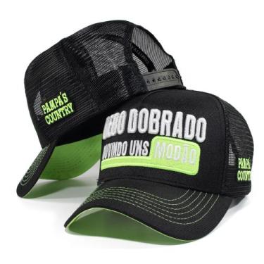 Imagem de Boné Trucker Telinha Bebo Dobrado Ouvindo Os Modão Envio Imediato - Pa