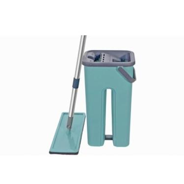 Imagem de Esfregão Com Balde Rodo Mágico Lava Seca Tira Pó + 2 Refil Extra