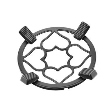 Imagem de Generic Anel de suporte de ferro fundido para wok, suporte para fogão, cooktop antiderrapante, cozinha resistente para fogão a gás, redutor de anel de gás, Coração