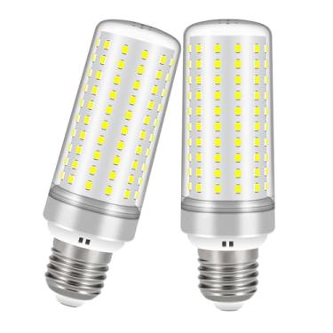Imagem de Lâmpadas LED E26, lâmpadas LED de 30 W equivalentes a 250W, 6000K luz do dia branca, não regulável, AC 110-220V, lâmpadas E26 (pacote com 2)
