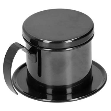 Imagem de Yctze 304 Cafeteira de Gotejamento Em Aço Inoxidável Infusor - Café Portátil para Casa, Escritório, Viagens e Camping (Preto)