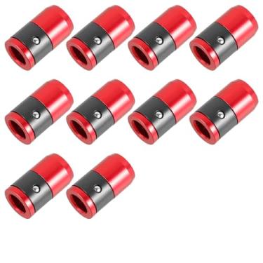 Imagem de 10 peças de anel magnético de 1/10.2 cm, S2 Tool Steel Bit Magnetizer Ring Holder Metal Magnetizer Screw Ring Screw Holder Magnetic Holder Replacement for Screwdriver Bit