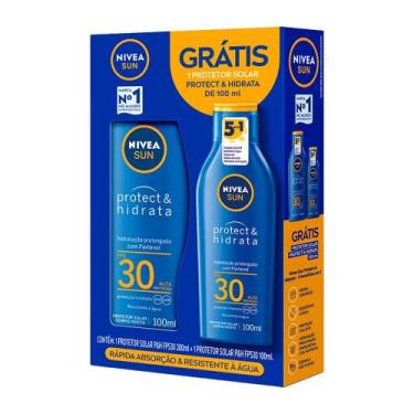 Imagem de Kit Protetor Solar Nivea Sun Protect e Hidrata Fps30 200ml + Protetor 