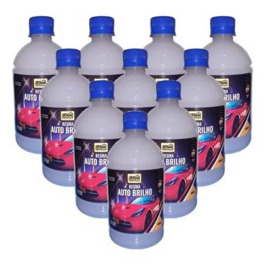 Imagem de Kit 10 Cera Liquida Carnaúba 500ml + Limpeza + Brilho