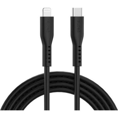 Imagem de Cabo Preto Pd Lightning Turbo 1M Flexível Econômico Seguro Confiável -