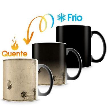 Imagem de Caneca Mágica Mapa de Nárnia - Cerâmica Térmica 325ml - Amo Canecas