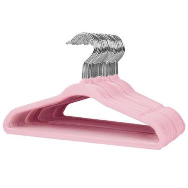 Imagem de Cabides de roupas para bebês Stormix, pacote com 30, veludo antiderrap