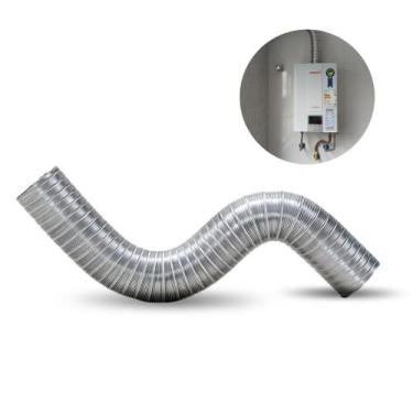 Imagem de Duto Alumínio Semi Flexível 3 Metros 60mm Para Aquecedor E Exaustor - 