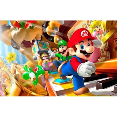 Imagem de Quebra-cabeça Personalizado Mario Party 60 Peças - Pomps Geek
