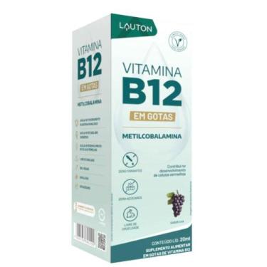 Imagem de Vitamina B12 Metilcobalamina Premium 20ml Gotas Uva - Lauton