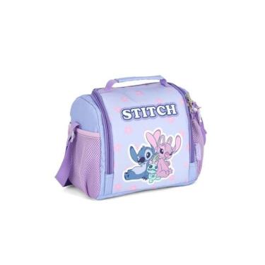Imagem de Lancheira térmica infantil stitch la50093sc luxcel, ROXO