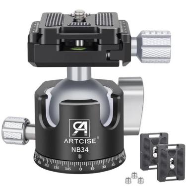 Imagem de Cabeça de tripé ARTCISE 34 mm Ball Low Profile com 2 Arca Swiss