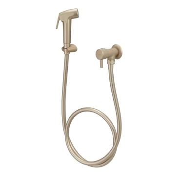 Imagem de Ducha Higiênica com Registro Minimal Classic 1850 Dourado Fosco 1/4 de Volta Meber