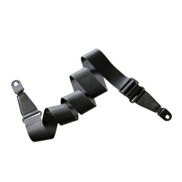 Imagem de harayaa Correia de guitarra 5 cm de largura, macia e confortável para homens e mulheres, cinto de couro PU para bandolins prático