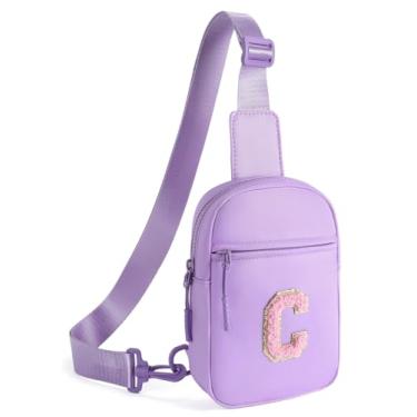 Imagem de Bolsa tiracolo feminina, pochete feminina, roxa C