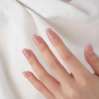 Imagem de Kit de decoração de unhas curtas quadradas, cor sólida, 24 peças reutilizáveis de manicure com cola de gelatina, mini lixa e bastão, conjunto de manicure DIY para mulheres