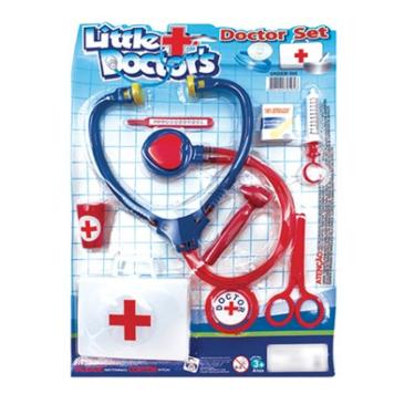 Imagem de Kit Brinquedo Pequeno Médico infantil Little Doctor - 9 pcs