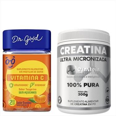 Imagem de Vitamina C c/30 Gomas Dr Good Fini e Creatina Pura 300g