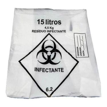 Imagem de Saco De Lixo Hospitalar Infectante 15l C/100 - Higipack