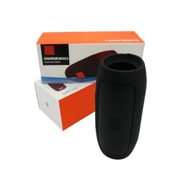 Imagem de Caixa de Som Portátil Charge Mini 3, Bluetooth, Azul, Vermelho e Preto, LED Colorido, Rádio FM, USB, Bateria de Lítio, 20W RMS (Preto)