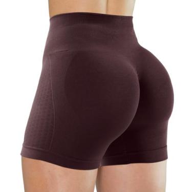 Imagem de Shorts de treino Unthewe femininos de cintura alta para controle de ba