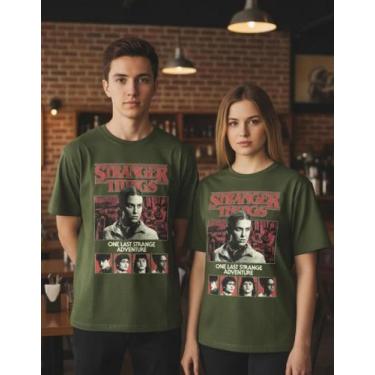 Imagem de Camiseta 100% Algodão Stranger Things Our Last Strange Adventure Unise