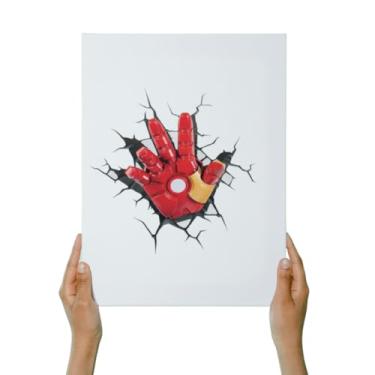 Imagem de Quadro Decorativo Plaquinha MDF A4 - Mão Homem de Ferro 005