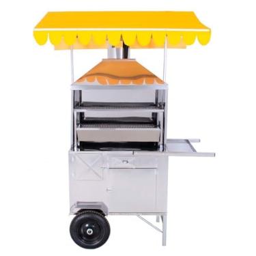 Imagem de Carrinho de Churrasco Inox R2 com Churrasqueira de 80cm 67159